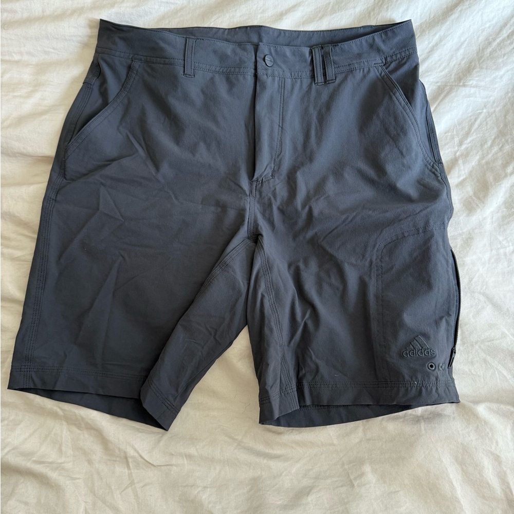 Adidas Men's Dark Gray Athletic Shorts